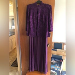 Alex Evenings Eggplant Dress
